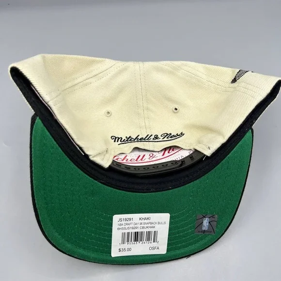 Chicago Bulls Hat Men NBA Draft 1996 Shadow Mitchell & Ness Snap Back Cap New‎